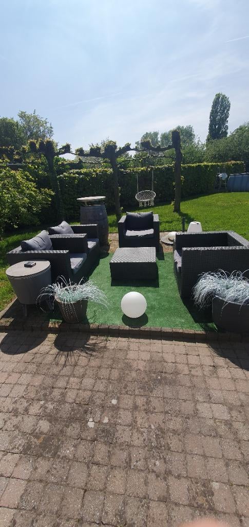 Loungeset, Osier, Utilisé, Sets de jardin, Enlèvement