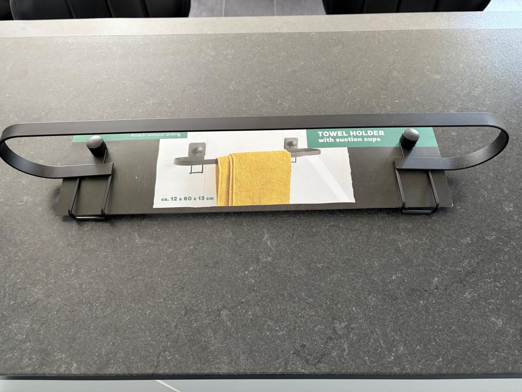 Handdoek houder, Ophalen, Nieuw, Zwart, Handdoekenrek