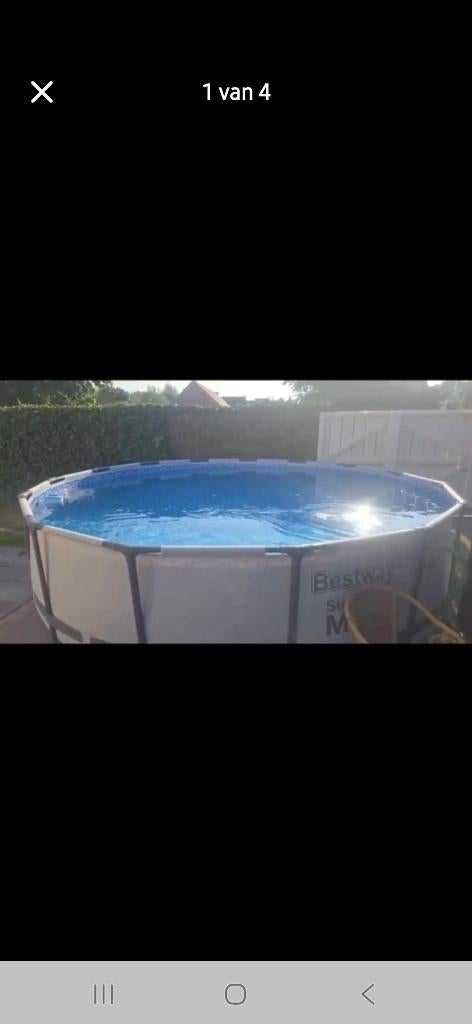 Zwembad Bestway, Jardin & Terrasse, Piscines, 300 cm ou plus, Rond, Comme neuf, Enlèvement