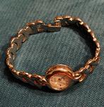 Quartz horloge, Bijoux, Sacs & Beauté, Bracelets, Enlèvement ou Envoi, Utilisé, Or, Acier