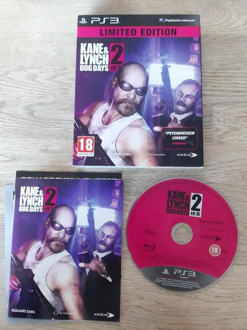 PS3 Kane & Lynch 2 Dog Days Edition Limitée, Consoles de jeu & Jeux vidéo, Jeux | Sony PlayStation 3, Comme neuf, Enlèvement ou Envoi