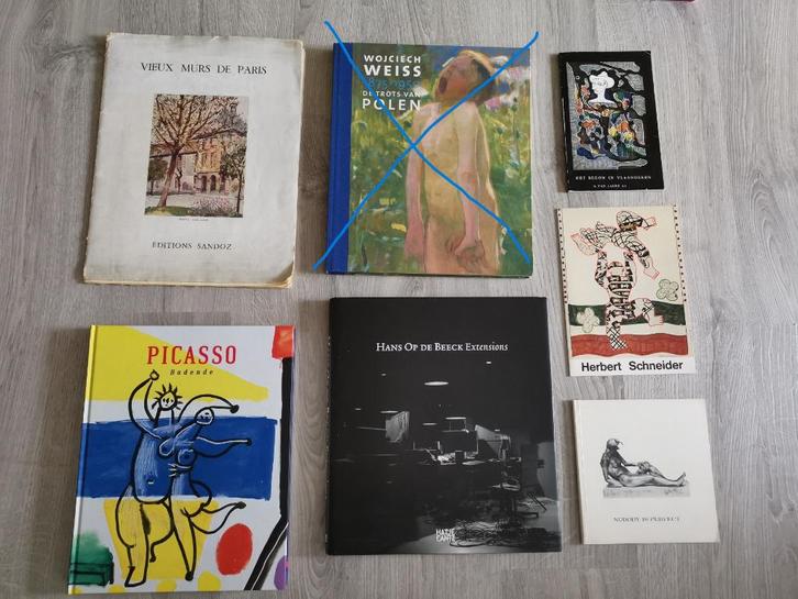 Groot lot kunstboeken +80= ong. 2,5 euro/stuk., Boeken, Kunst en Cultuur | Beeldend, Gelezen, Overige onderwerpen, Ophalen