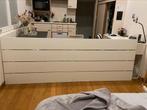 wit hoofdeinde met 4 ingebouwde nachtkastjes, Huis en Inrichting, Kasten | Dressoirs, Overige materialen, Met plank(en), Zo goed als nieuw