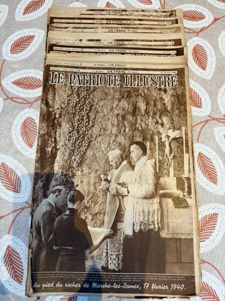 Le Patriote Illustré 1940 - 7 oplages, Boeken, Oorlog en Militair, Gelezen, Algemeen, Tweede Wereldoorlog, Ophalen of Verzenden