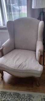 Lichtbeige fauteuil, Huis en Inrichting, Ophalen, Gebruikt