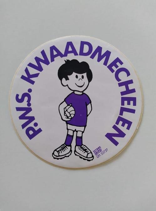 Vintage Sticker - P.W.S. Kwaadmechelen - Voetbal, Verzamelen, Stickers, Zo goed als nieuw, Sport, Ophalen of Verzenden