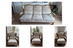Gratis zetels: 3-zit + 3 fauteuils, Ophalen, Gebruikt, 150 tot 200 cm, Driepersoons