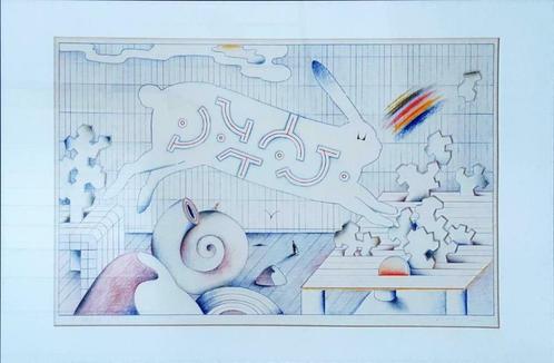 Zeldzame verbeterde moderne gravure, gesigneerd en genummerd, Antiek en Kunst, Kunst | Etsen en Gravures, Ophalen