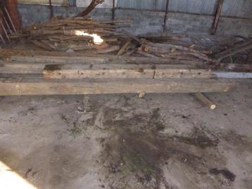 oude eiken balken, Doe-het-zelf en Bouw, Hout en Planken, Ophalen, Gebruikt, Eiken, Balk
