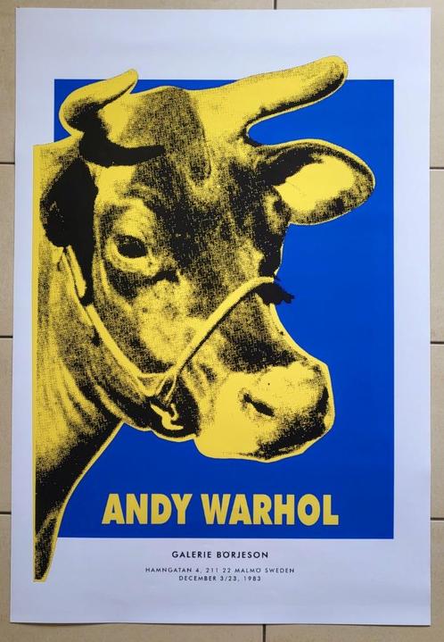 Andy Warhol - Cow - Galerie Börjeson - 1983, Antiek en Kunst, Kunst | Litho's en Zeefdrukken, Verzenden