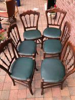 antieke lederen stoelen, Ophalen, Gebruikt, Overige kleuren, Vijf, Zes of meer stoelen