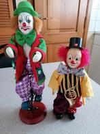 2 mooie clowns 33 en 26 H, Antiek en Kunst, Antiek | Keramiek en Aardewerk, Ophalen