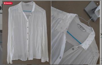 Witte doorkijk blouse van naf naf  