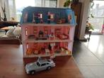 Playmobil gemeubileerd herenhuis met auto en gezin, Ophalen of Verzenden, Zo goed als nieuw