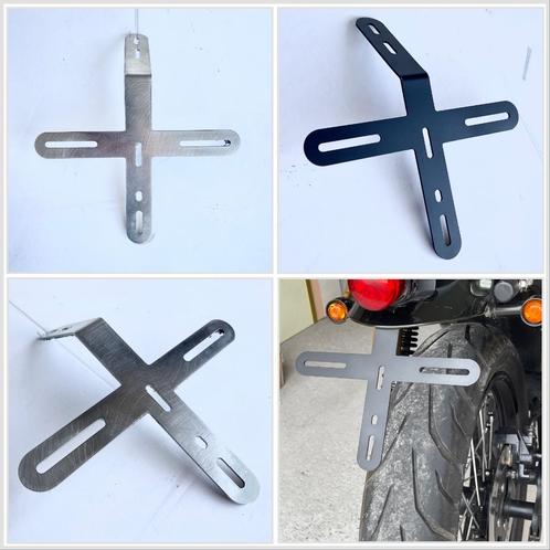„T” Alu kentekenplaathouder voor motorfiets, Motoren, Accessoires | Overige, Nieuw, Ophalen of Verzenden