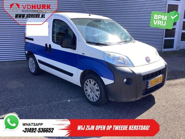 Fiat Fiorino 1.3 MJ 75 pk EXPORT APK 09-2026/ Airco/ Trekhaa, Auto's, Bestelwagens en Lichte vracht, Bedrijf, ABS, Airconditioning