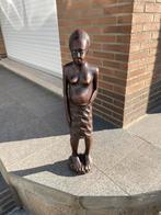 Houten beeld - zwangere vrouw, Ophalen, Zo goed als nieuw