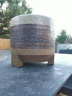 Vintage Brutalist studio keramiek vaas Zaalberg Holland, Ophalen of Verzenden