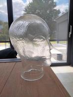 1970s 80s vintage glazen hoofd, Ophalen of Verzenden, Huis en Inrichting