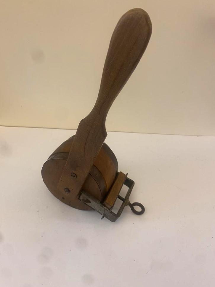 Antieke Roller Gereedschap Hout/Metaal - Leer/Textielbewerki, Antiek en Kunst, Antiek | Gereedschap en Instrumenten, Ophalen of Verzenden