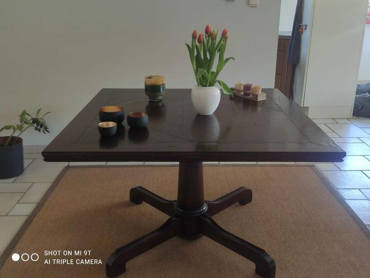 Eetkamertafel donkeren eik, Huis en Inrichting, Tafels | Eettafels, Zo goed als nieuw, 150 tot 200 cm, 150 tot 200 cm, Vijf personen of meer