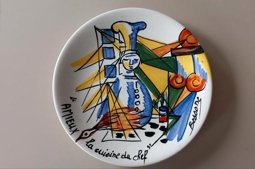 Vallauris keramische plaat Anna Ray Marius Bessone Amieux, Antiek en Kunst, Antiek | Keramiek en Aardewerk, Ophalen of Verzenden