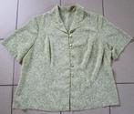 Klassieke dames blouse chemisier (groen tinten) - 46/48, Kleding | Dames, -, Groen, Gedragen, Ophalen of Verzenden