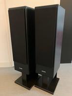 Set Philips FB 821 + FV 820 standaarden Refoamed, Audio, Tv en Foto, Front, Rear of Stereo speakers, Philips, Gebruikt, 120 watt of meer