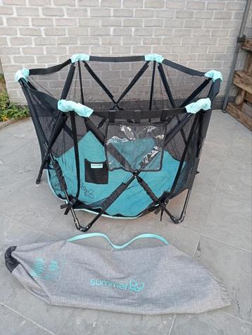 Babypark, campingbox, strandbox Summer. Park. Opplooibaar. beschikbaar voor biedingen