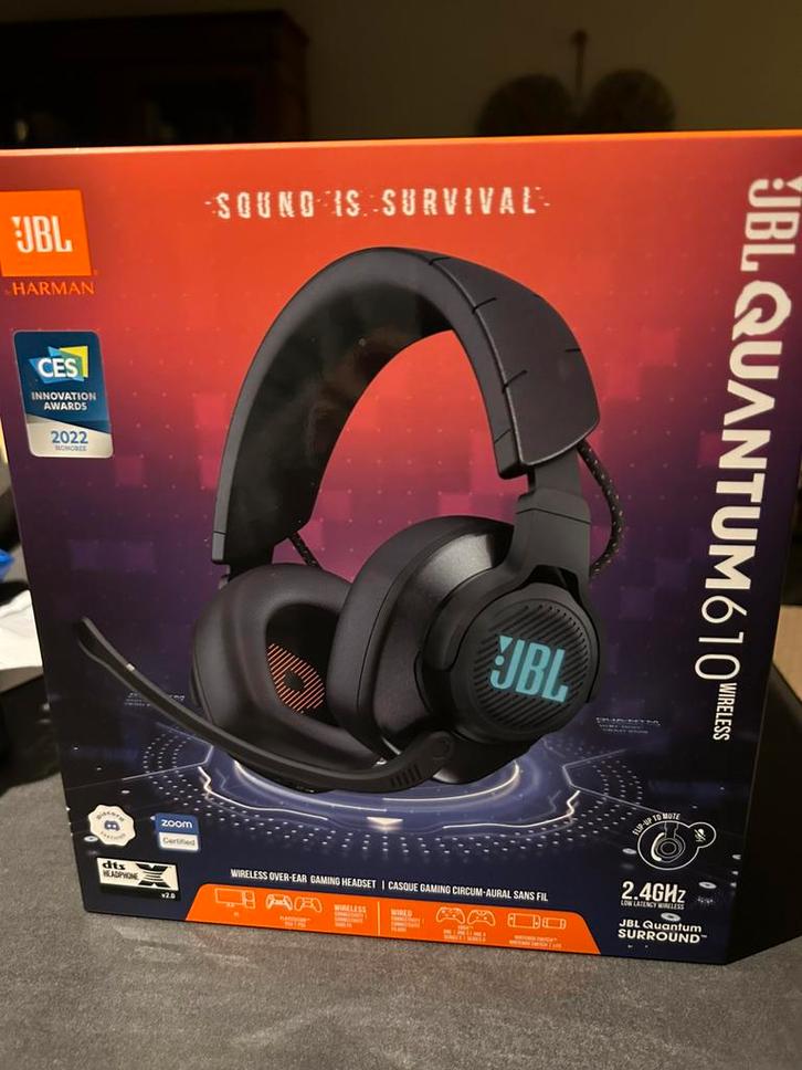 JBL Quantum 610 Wireless neuf, TV, Hi-fi & Vidéo, Casques audio, Supra-aural, Autres marques, Sans fil, Enlèvement