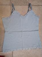 Mooi topje met kant mt Large, Vêtements | Femmes, Tops, Enlèvement ou Envoi, Comme neuf, Bleu, Taille 42/44 (L)