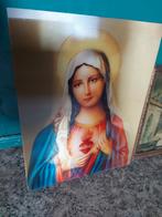 Plaat met dubbel zicht . Maria en Jezus, Ophalen of Verzenden