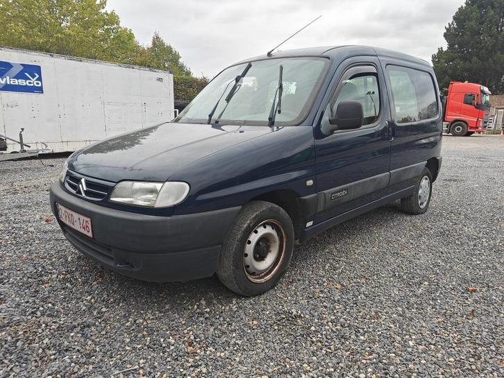 Citroën Berlingo 1.9D, Auto's, Citroën, Particulier, Berlingo, Trekhaak, Diesel, Euro 3, 3 deurs, Handgeschakeld, Blauw, Grijs