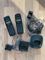 2 téléphones fixes Panasonic, Telecommunicatie, Vaste telefoons | Handsets en Draadloos, Ophalen, Zo goed als nieuw