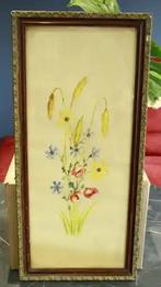 Aquarelle florale sur papier, Enlèvement ou Envoi