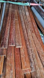 Meranti tand en groef planken  1 lot, Jardin & Terrasse, Terrasses, Comme neuf, Enlèvement ou Envoi