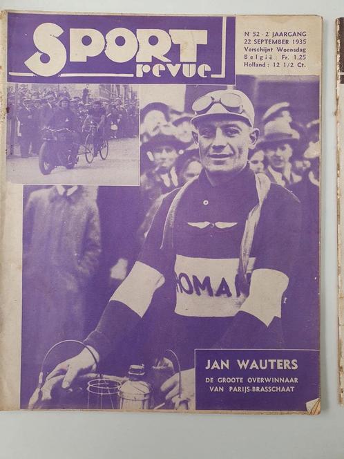 Sport revue nr52 22 september 1935, Verzamelen, Sportartikelen en Voetbal, Zo goed als nieuw, Ophalen of Verzenden