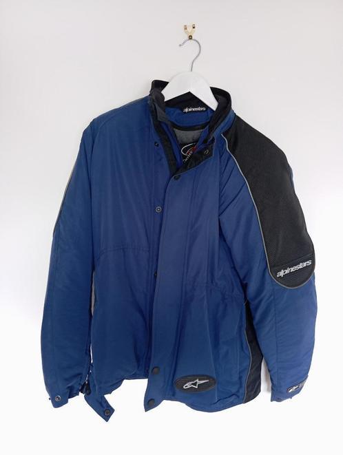 Alpinestars vintage blauwe en zwarte motorjas - Maat M, Motoren, Kleding | Motorkleding, Jas | textiel, Heren, Tweedehands, Ophalen of Verzenden