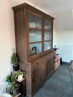 Teak vitrine kast, Huis en Inrichting, Ophalen, Zo goed als nieuw