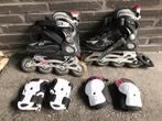 Rollerblades Fila, maat 32/33/34/35 met 4 beschermingsstukke, Overige merken, Verstelbaar, Inline skates 4 wielen, Zo goed als nieuw