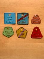 Lot de 6 anciennes plaques de Vélo  Namur Belgique., Utilisé