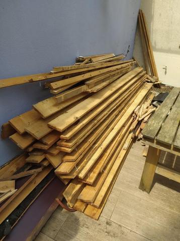 25 planches en bois 283 x 12 x 2 cm