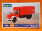 Camion des Pompiers - Magirus A6500 Bâché - KIBRI 18262 H0, Neuf, Autres marques, Enlèvement ou Envoi, NS