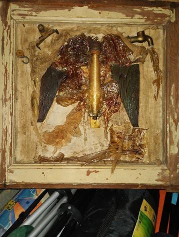 œuvres d'art - triptyque de cadres robustes faits à la main, Enlèvement, Utilisé, Autres types