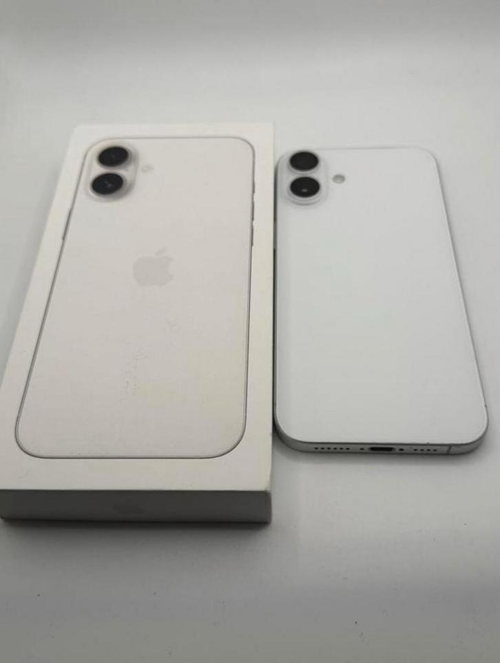 iPhone 16 Plus 128Gb Wit Bat 98%!, Telecommunicatie, Mobiele telefoons | Hoesjes en Screenprotectors | Apple iPhone, Zo goed als nieuw