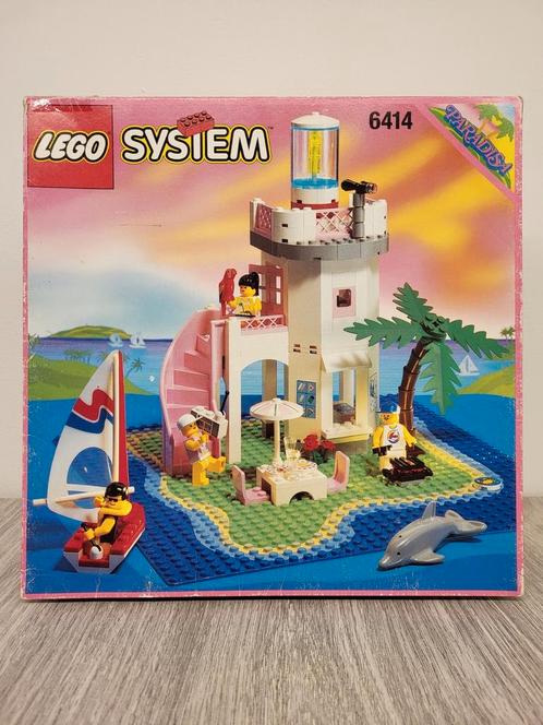 Lego System Paradisa 6414 Dolphin Point lege doos, Kinderen en Baby's, Speelgoed | Duplo en Lego, Gebruikt, Lego, Ophalen of Verzenden