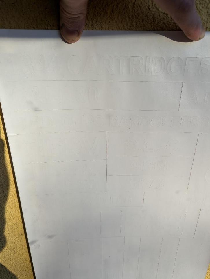 Set pochoir caisse bois bandoulières springfield 1903 ww2, Collections, Objets militaires | Seconde Guerre mondiale, Armée de terre