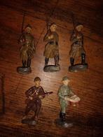 Figurines Elastolin Lot de 5 soldats belges type Durso, Ophalen of Verzenden