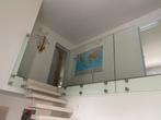 garde corps , garde fou, rampe , balcon, vitrage avec fix, Ophalen, Zo goed als nieuw