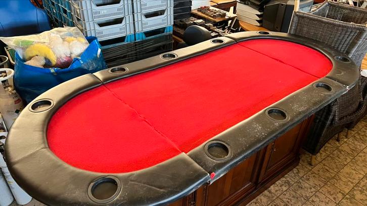 Opvouwbare Pokertafels – Legmodel voor 10 Spelers, Huis en Inrichting, Barren, Zo goed als nieuw, Ophalen